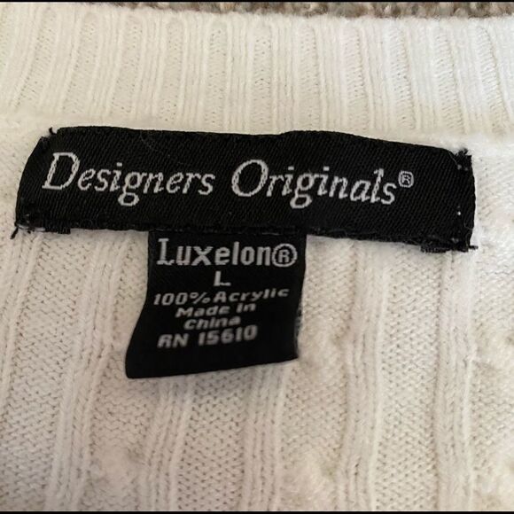 Designers Original White Cable Knit Sweater XS - Picture 8 of 10